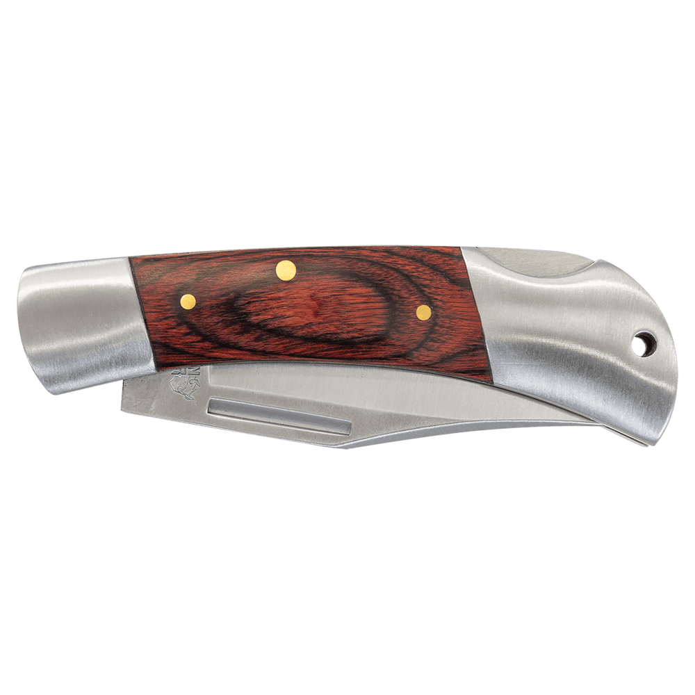 Bison River 3 1/2" Wood Folding Knife