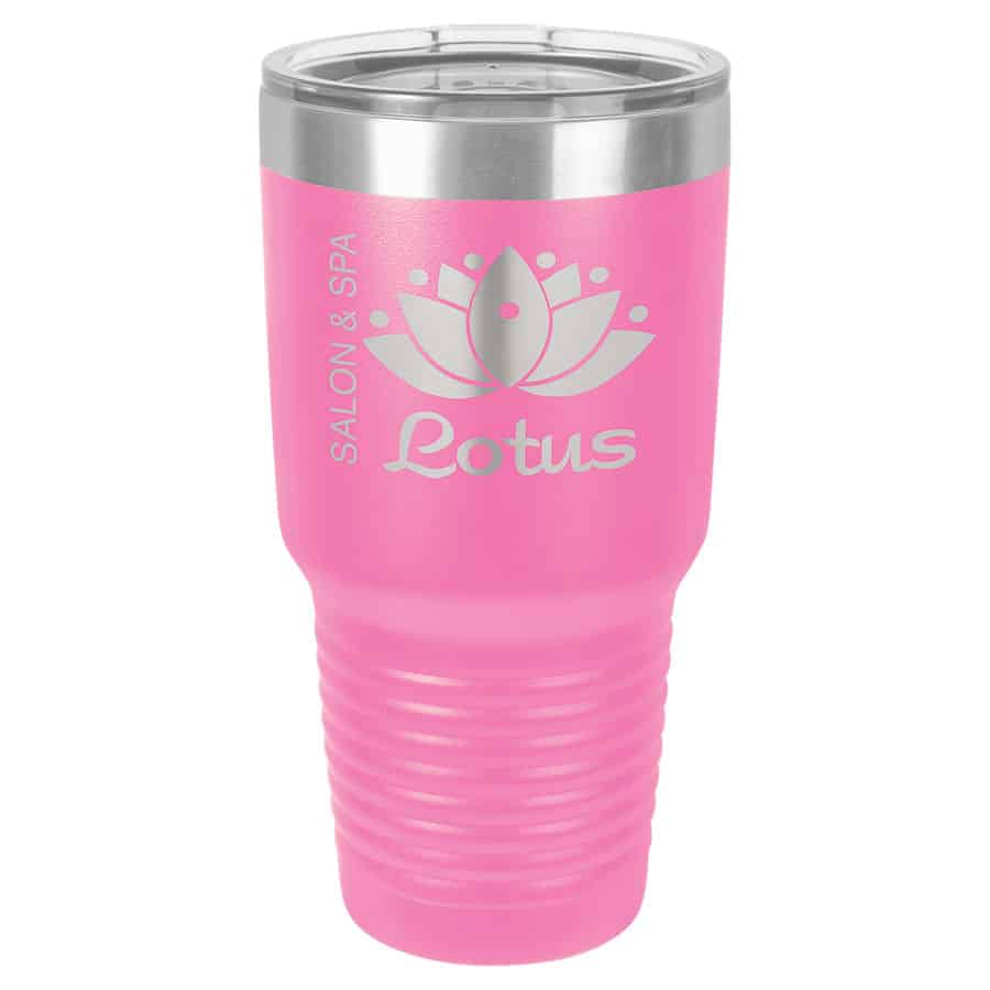 Polar Camel 30 oz. Ringneck Vacuum Insulated Tumbler w/Clear Lid; Personalized Tumbler