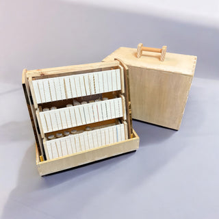 Portable Wooden Case for 3-Tier Jewelry Display