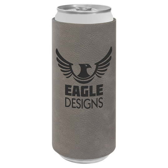 Leatherette Slim Koozie; Personalized Slim Koozie