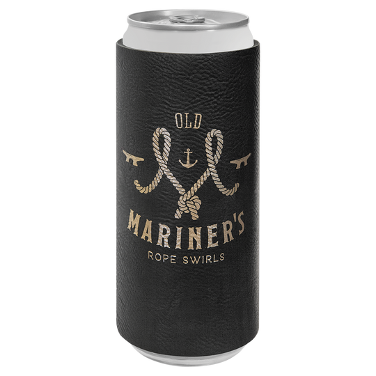 Leatherette Slim Koozie; Personalized Slim Koozie