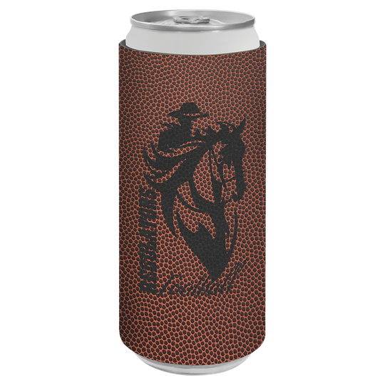 Leatherette Slim Koozie; Personalized Slim Koozie