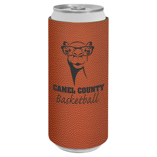 Leatherette Slim Koozie; Personalized Slim Koozie