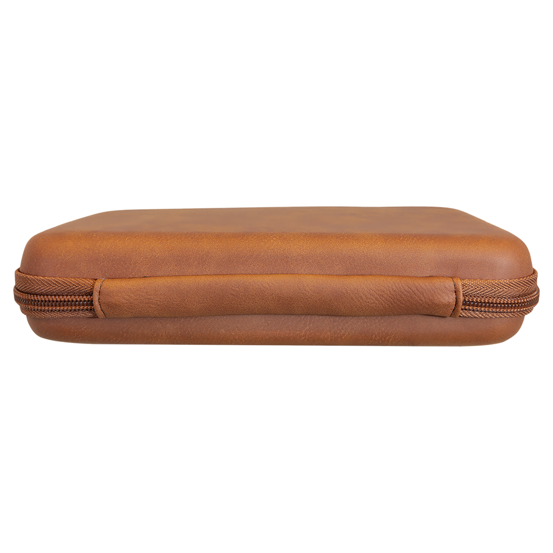 Personalized Leatherette Cord Organizer Case – Laser Engraved