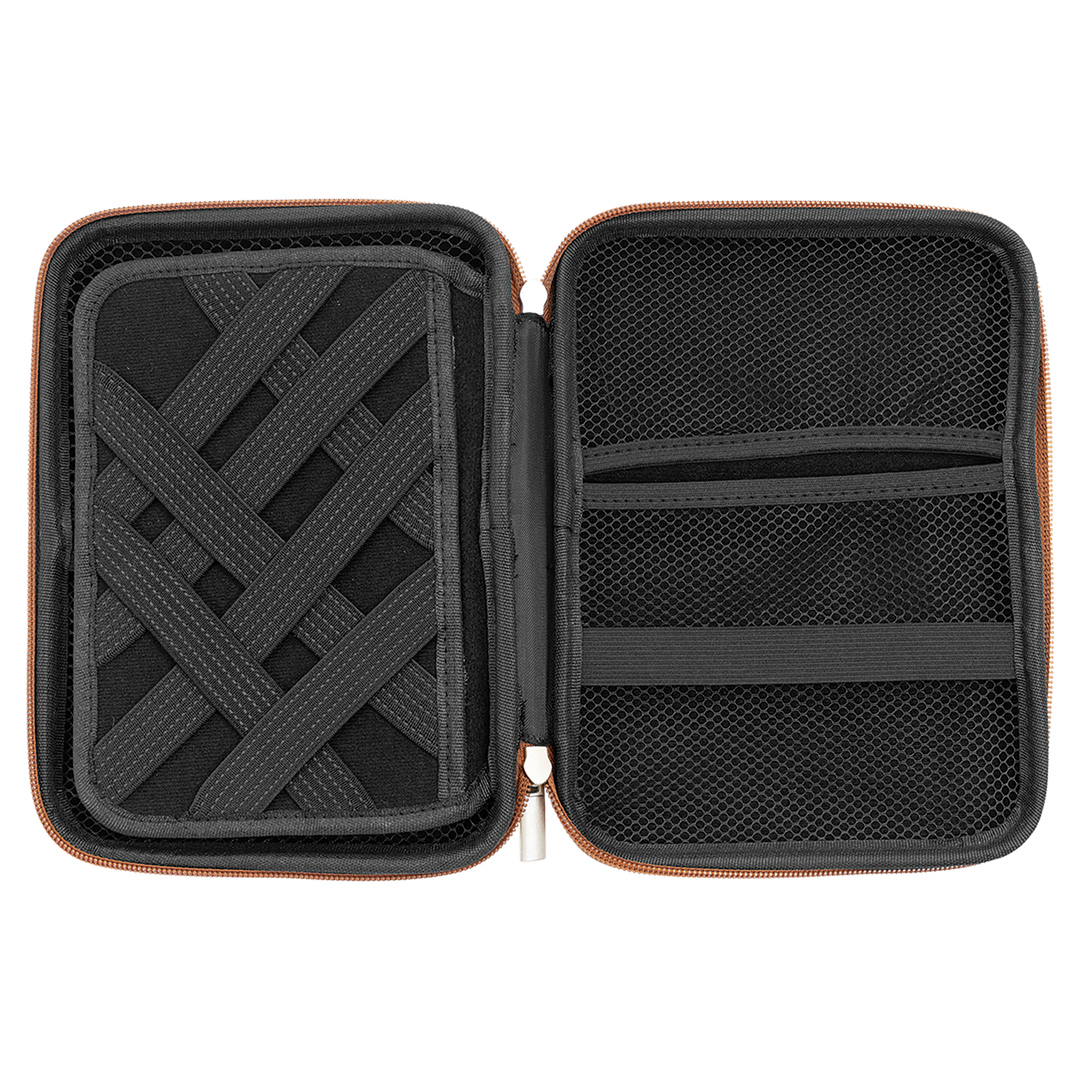 Personalized Leatherette Cord Organizer Case – Laser Engraved