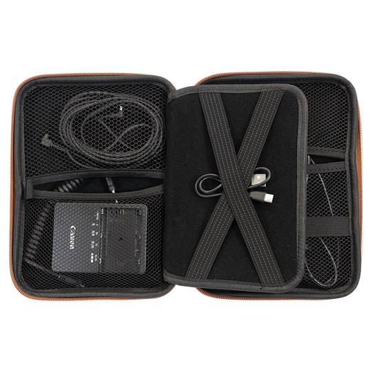 Personalized Leatherette Cord Organizer Case – Laser Engraved