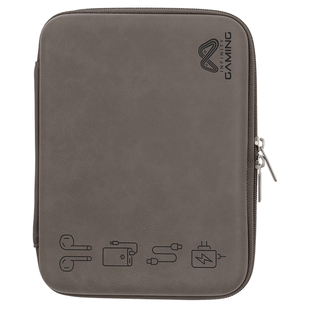 Personalized Leatherette Cord Organizer Case – Laser Engraved