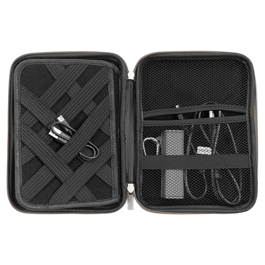 Personalized Leatherette Cord Organizer Case – Laser Engraved