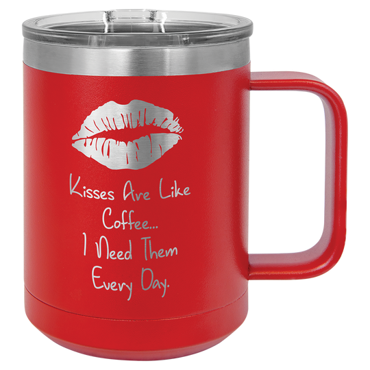 15 oz. Mug with Slider Lid; Personalized Mug