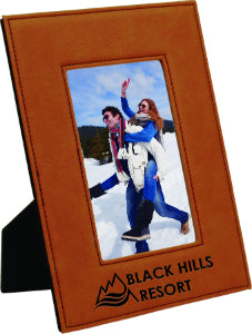 Personalized 4x6 Leather Frame;