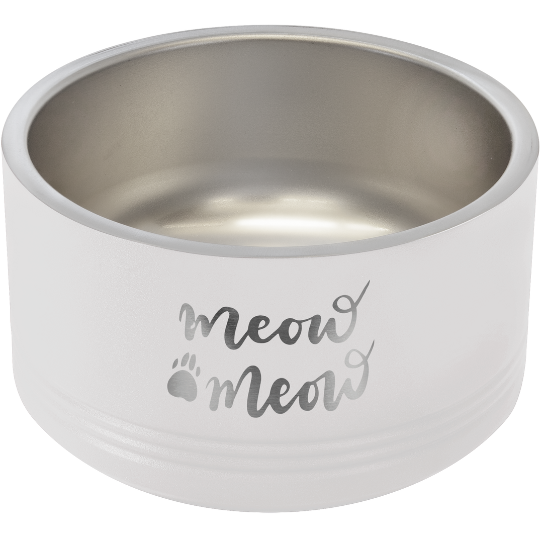 Personalized Pet Bowl; Stainless Steel Pet Bowl