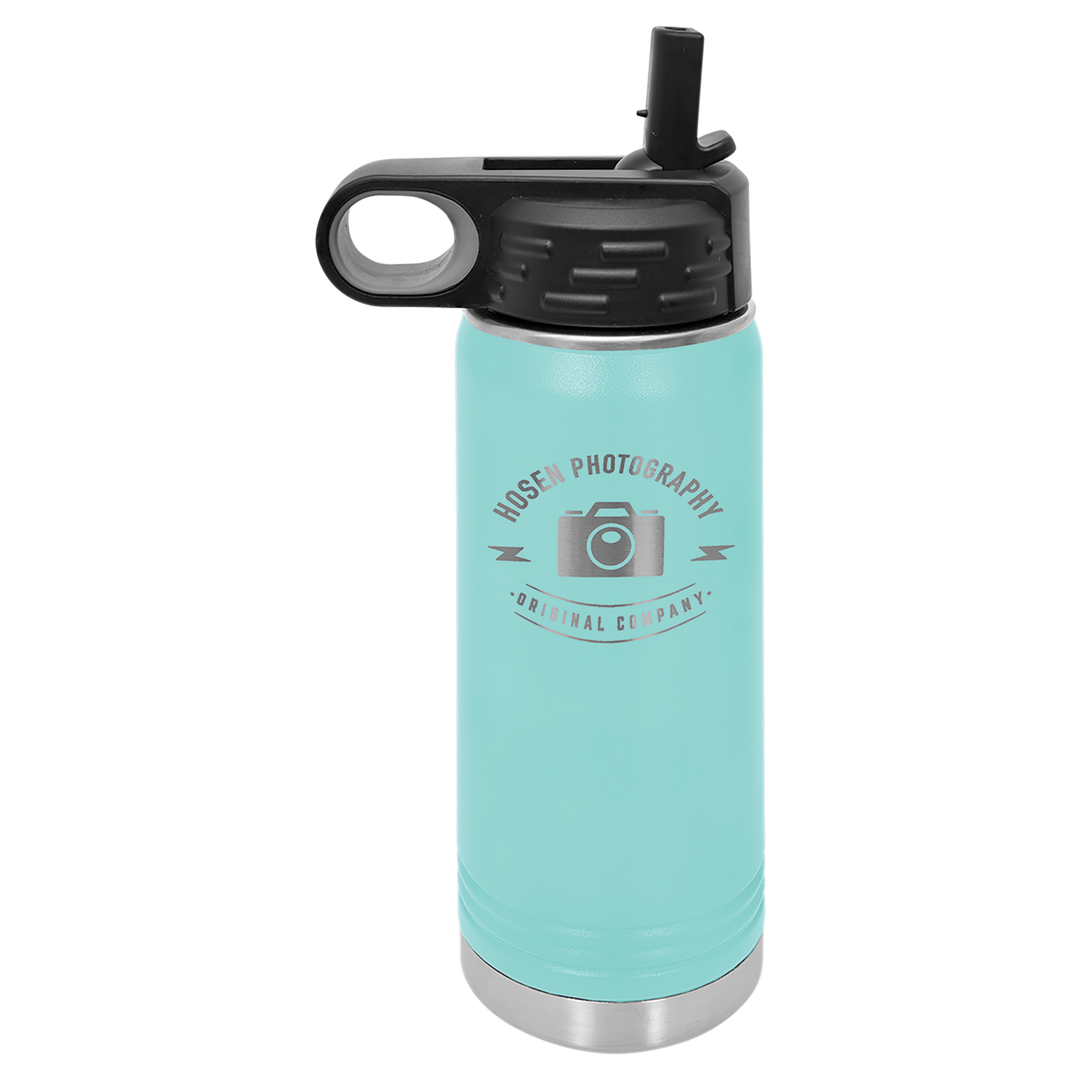 20oz Stainless Steel Water Bottle; Personalized Water Bottle