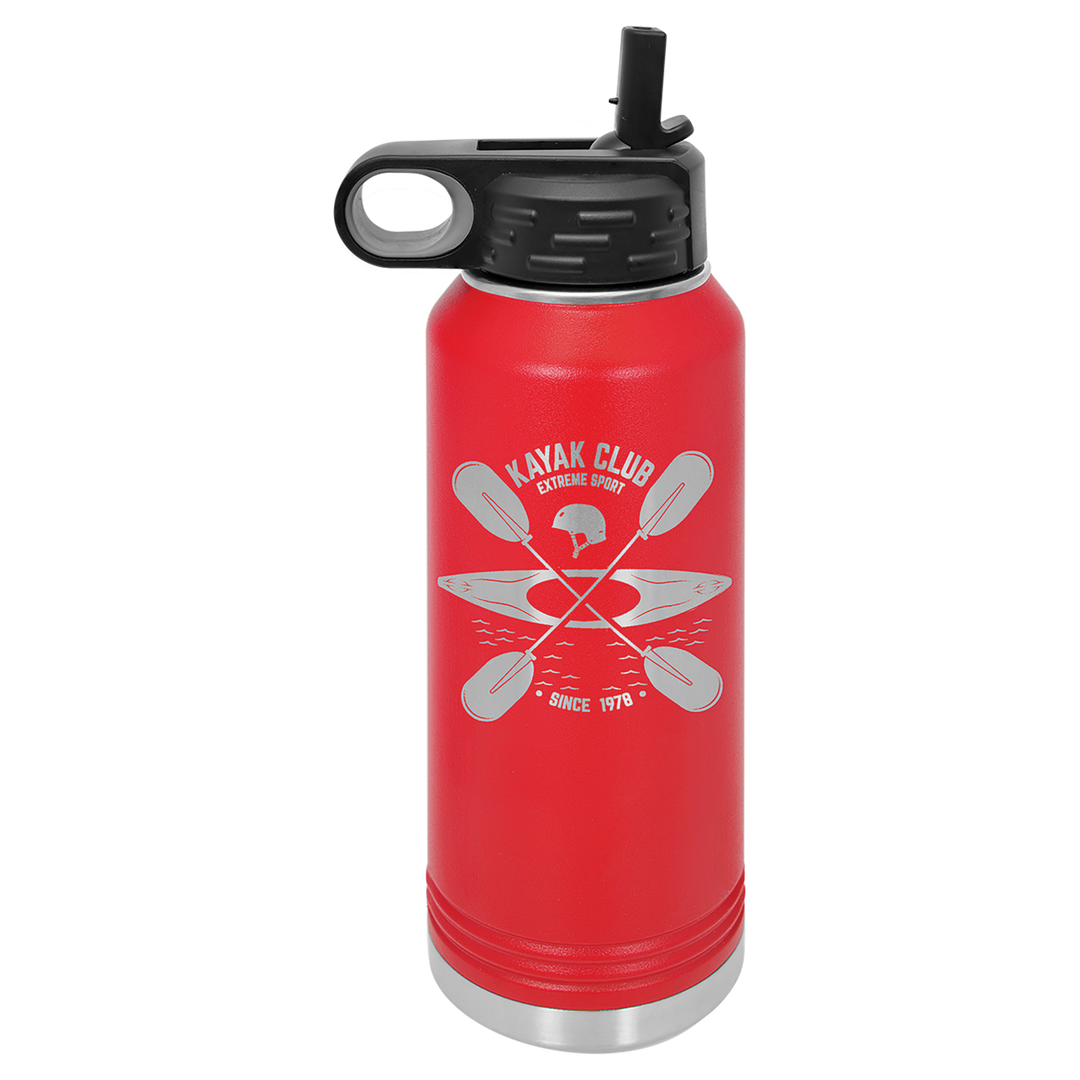 40oz Stainless Steel Water Bottle; Personalized Water Bottle