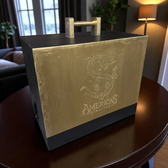 Portable Wooden Case for 3-Tier Jewelry Display