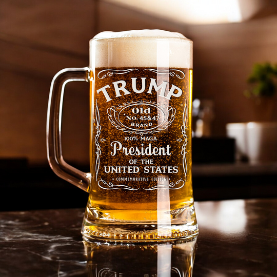 2024 Trump Presidential Election Beer Mug Gift for Conservative Republicans