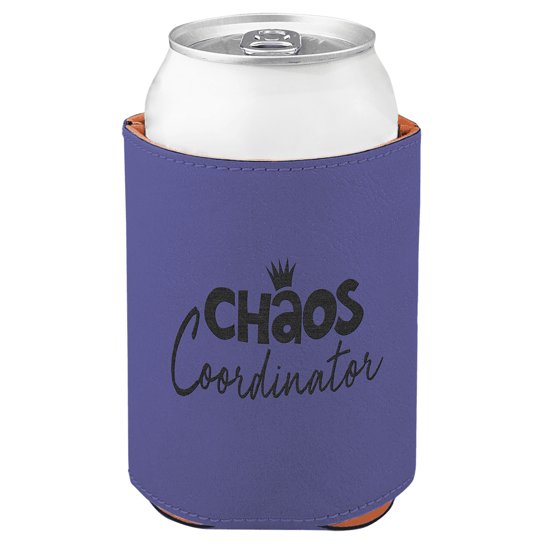 Leatherette Koozie; Personalized Beverage Holder
