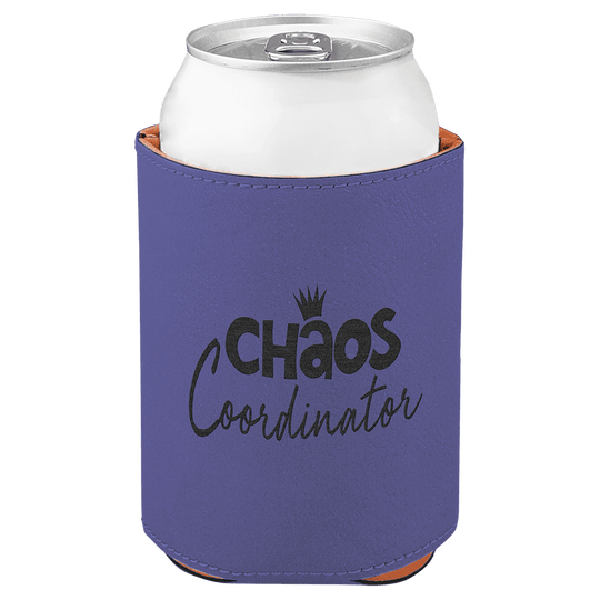 Leatherette Koozie; Personalized Beverage Holder