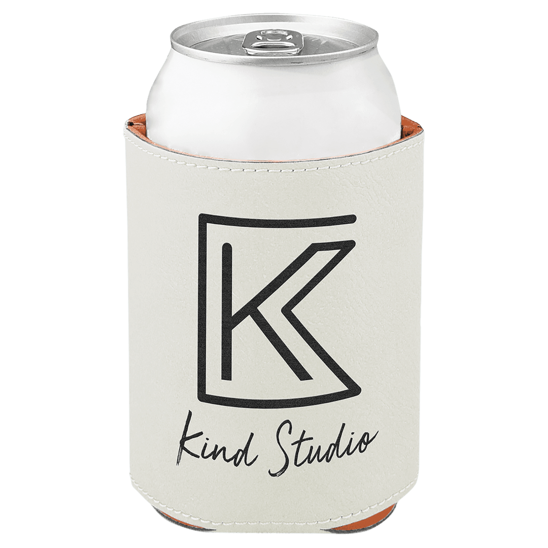 Leatherette Koozie; Personalized Beverage Holder