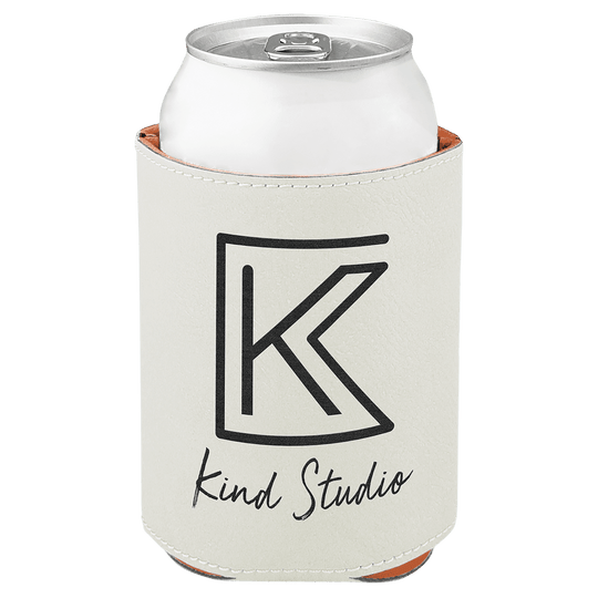 Leatherette Koozie; Personalized Beverage Holder