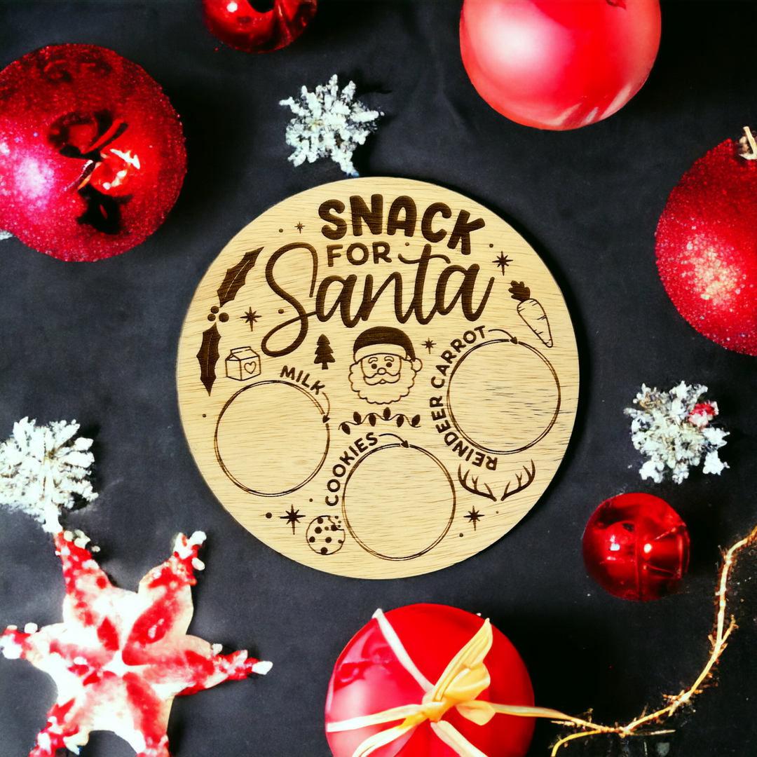 Santa Snack Tray (Round)