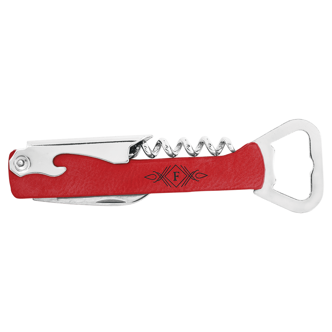 Corkscrew Bottle Opener - Personalized, Wine and Beer Multi-Tool