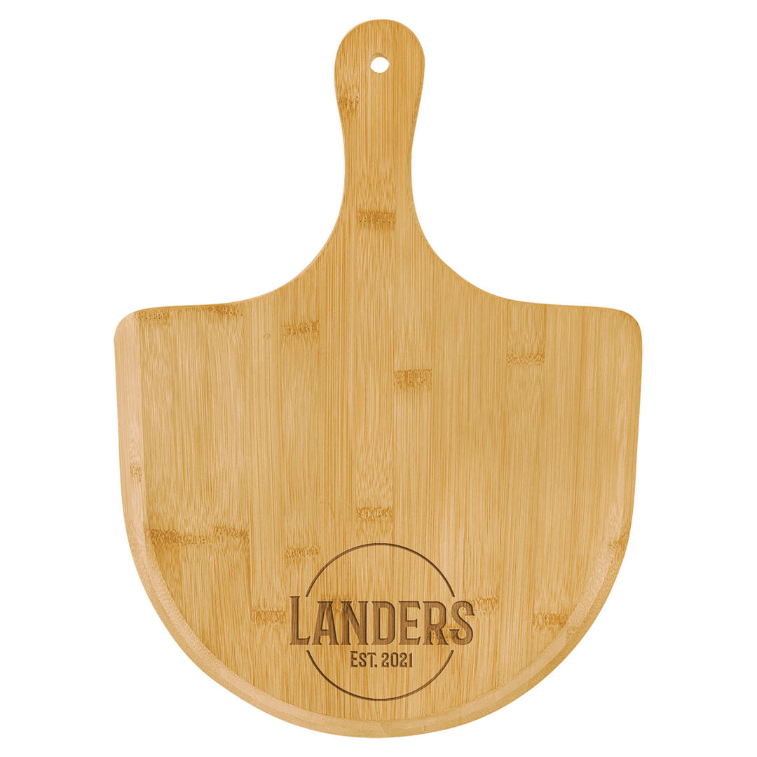 Paddle Shape Bamboo Cutting Board, Personalized Paddle Board