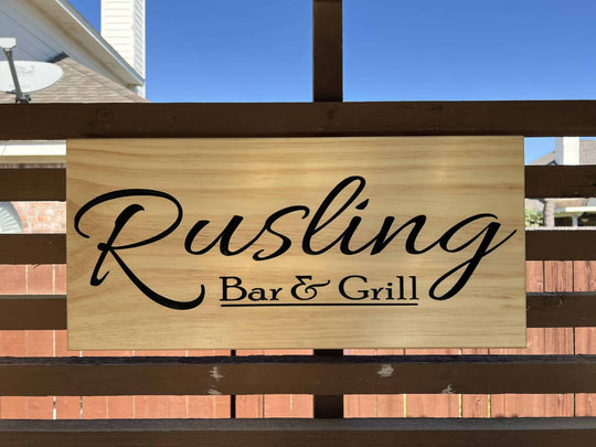 Personalized Bar & Grill Sign