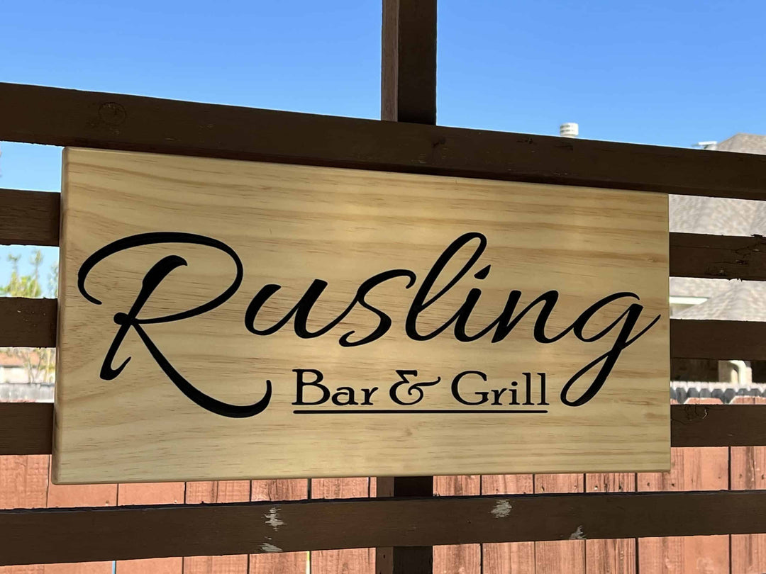 Personalized Bar & Grill Sign