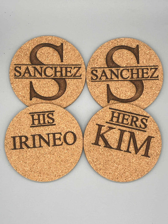 Personalized  His & Hers Coasters