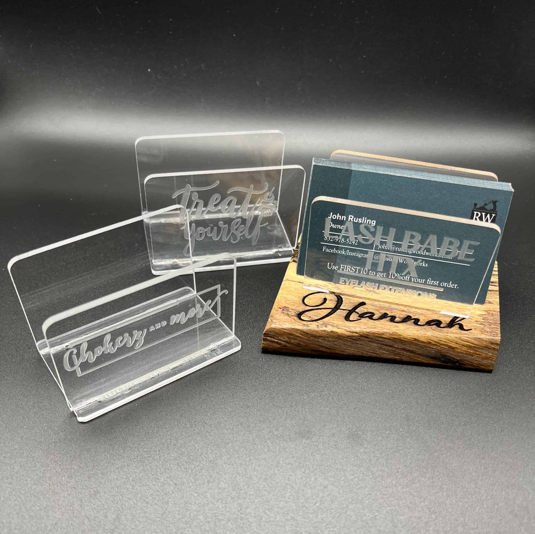 Handmade Personalized Business Card Holder