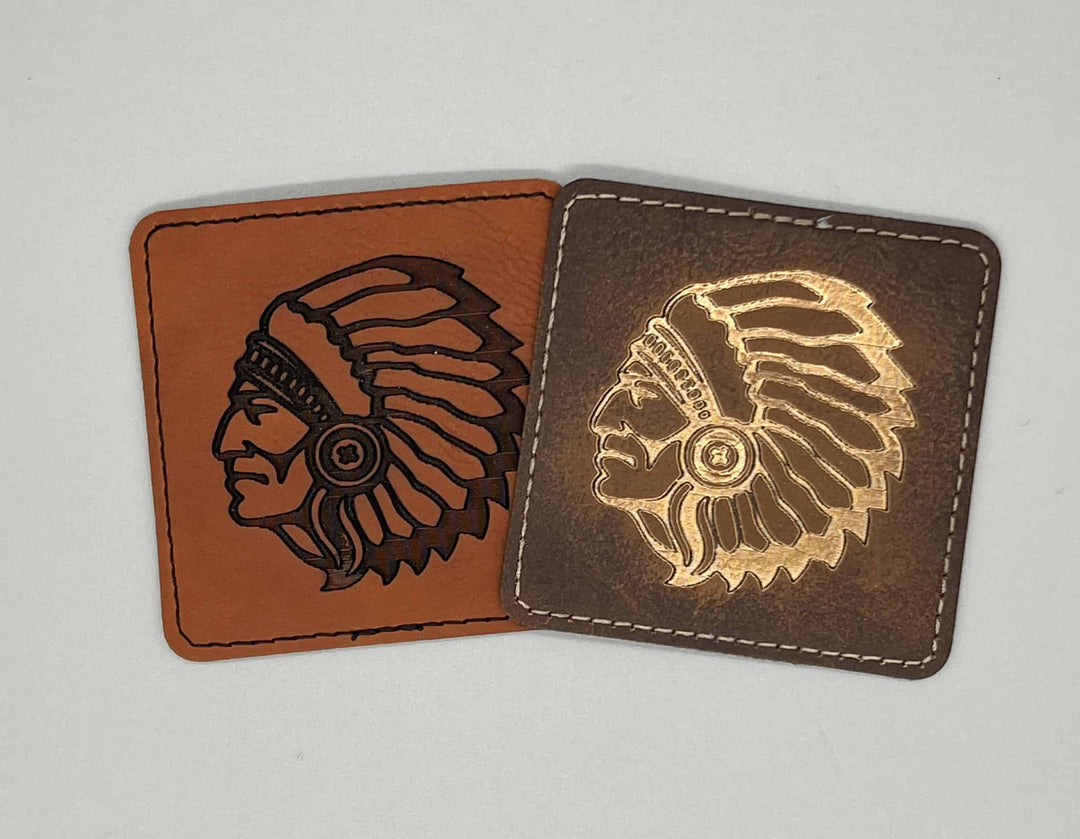 Leather Patches - Laser Engraved