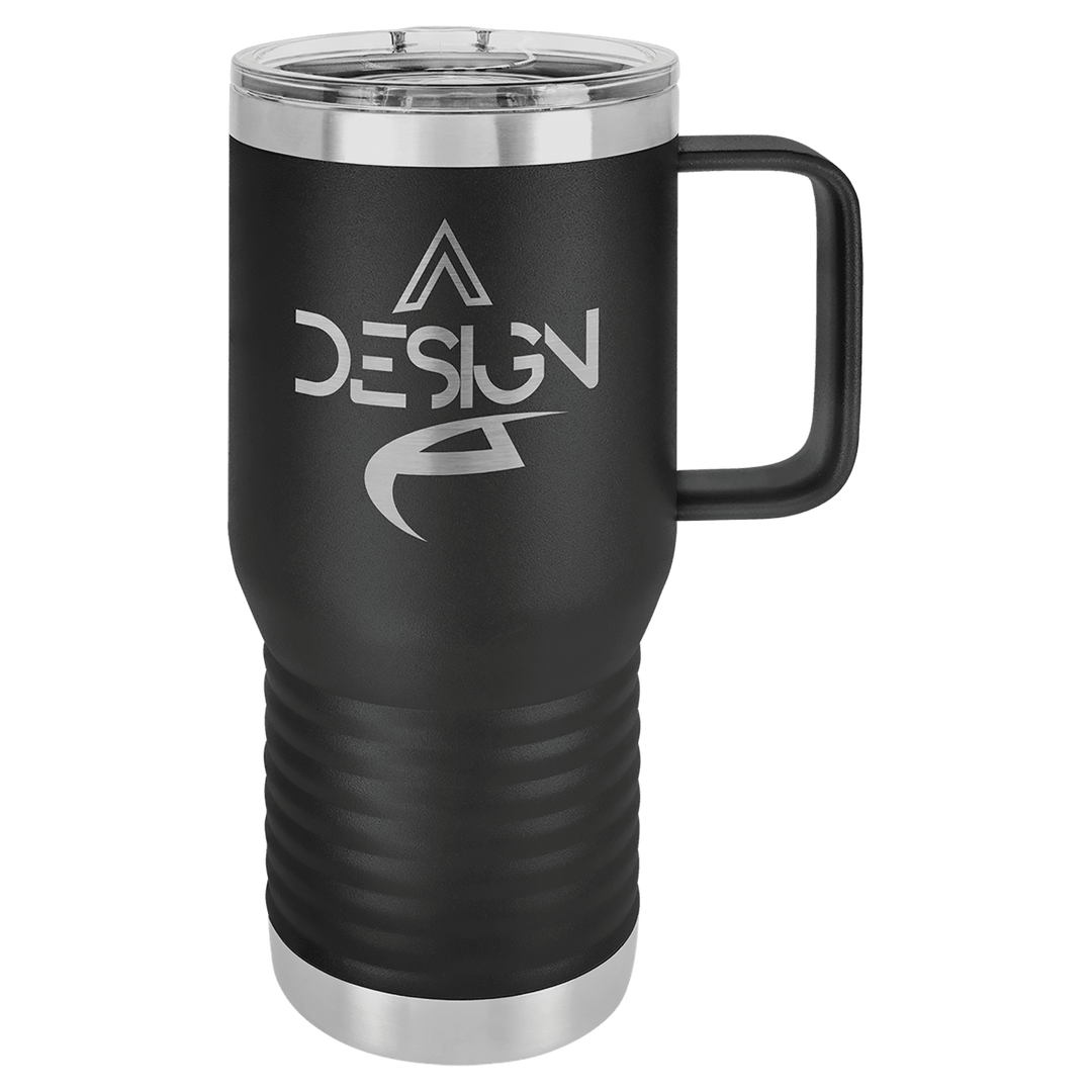 20 oz. Vacuum Insulated Travel Mug with Slider Lid; Personalized Tumbler
