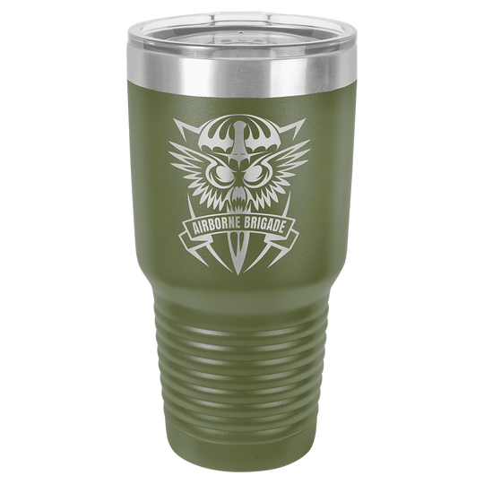 Polar Camel 30 oz. Ringneck Vacuum Insulated Tumbler w/Clear Lid; Personalized Tumbler
