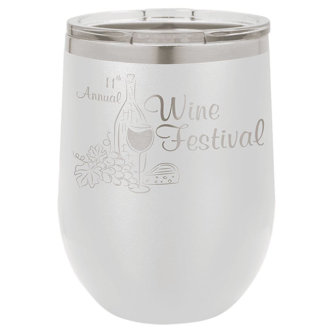 Stemless Tumbler w/Lid; Personalized Wine Tumbler